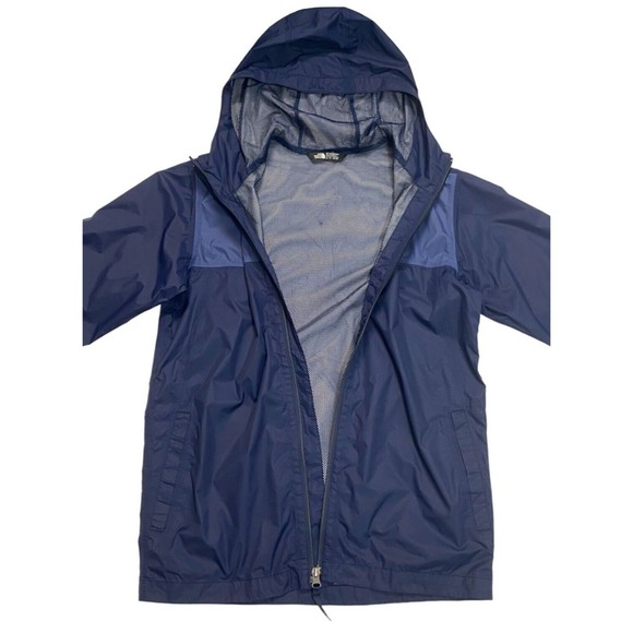 The North Face Dryvent Boy's Size XL Blue Hodded Rain Windbreaker Jacket - Picture 5 of 9